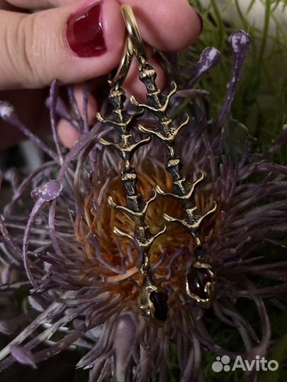 Серьги бронзовые бренда 