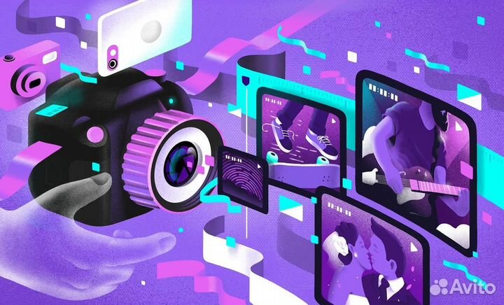 Монтаж видео Подкастов, Reels