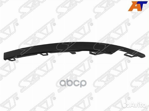 Молдинг бампера Volkswagen Tiguan 16-21 (Сзади