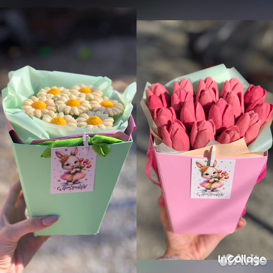 Шоколадные цветы букет подарок на выпускной