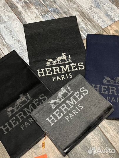Мужской шарф палантин из кашемира Hermes 4 цвета