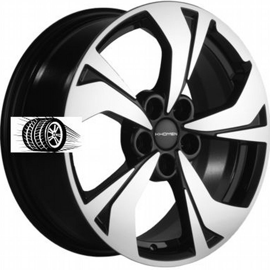 Литые диски Khomen Wheels 7×R17 5×108