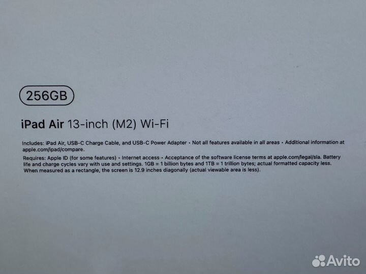 Планшет Apple iPad Air 6 13 256gb Wi-Fi (2024)