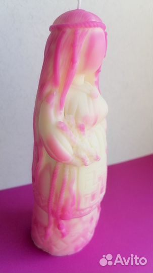 Свеча желанница (розовая)