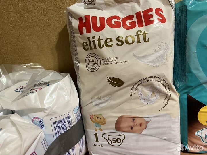 Подгузники huggies elite soft 1