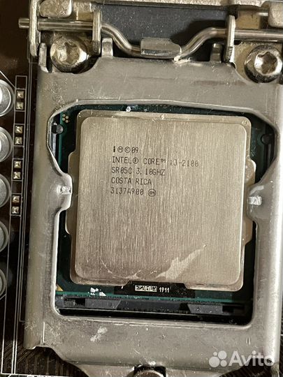 Материнская плата p8b75-v + intel i3 2100