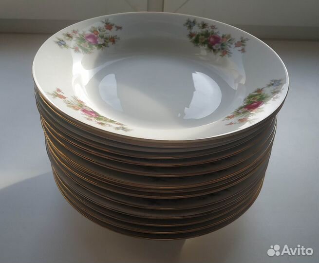 Фарфор, Салатницы, Блюда,Тарелки, Сахарница