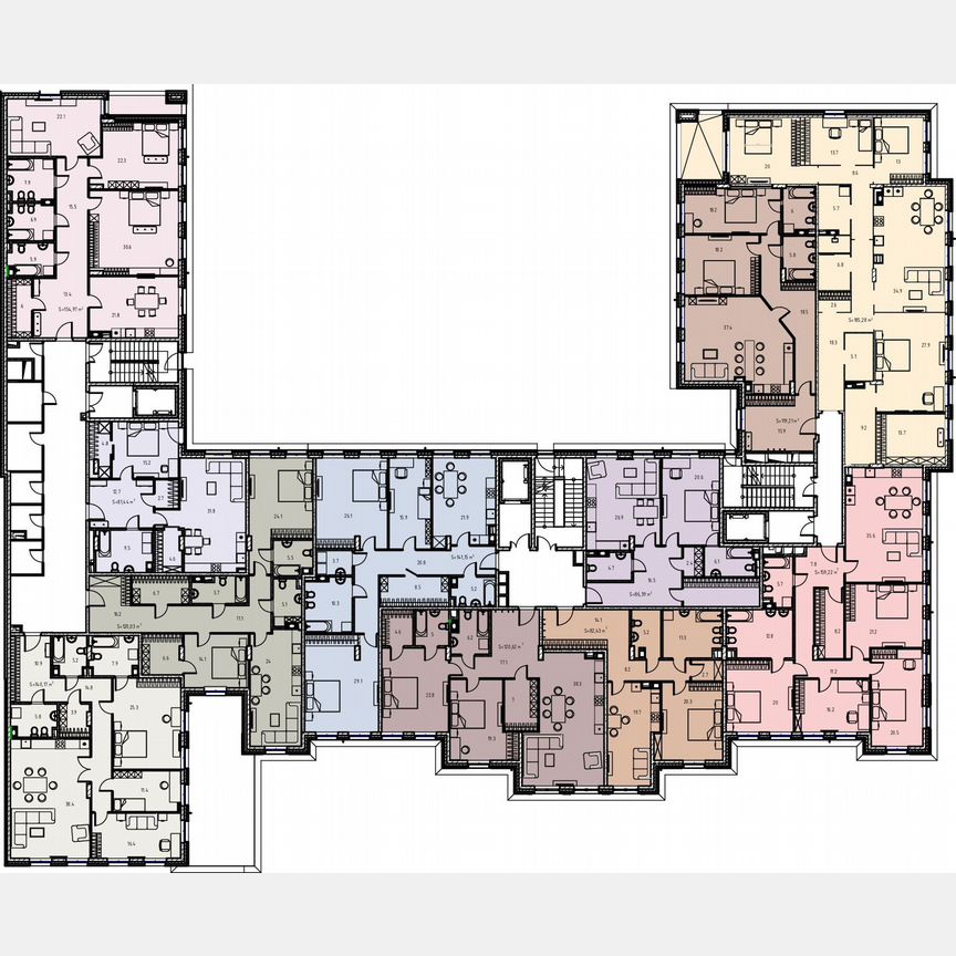 4-к. квартира, 190,2 м², 3/7 эт.