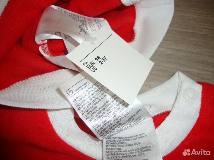 Новый костюм Санты HM, р. 98