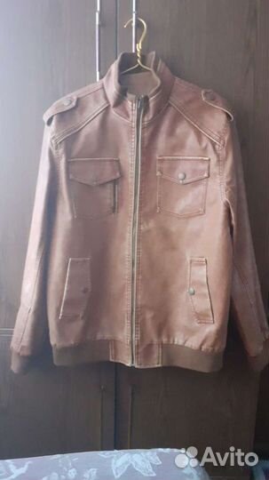 Кожаная куртка мужская 52-54 новая