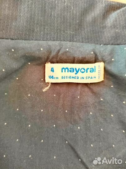 Пиджак синий mayoral 104