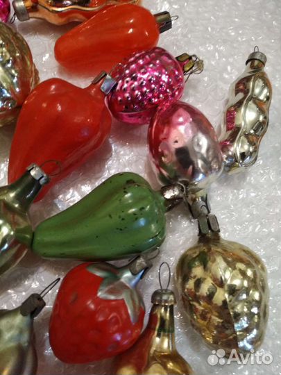 Елочные игрушки СССР, ГДР, шарики Америки