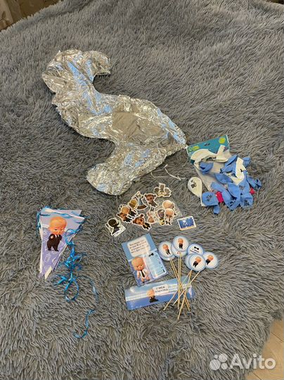 Украшения, Шарики, растяжка,шар 2 года, набор к др