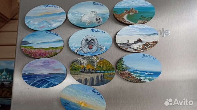 Сувенирные магниты Байкал