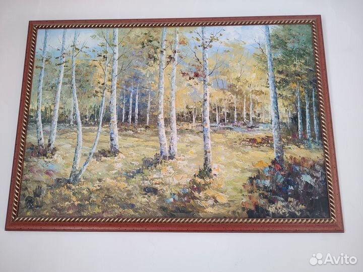 Картина маслом на холсте старинная