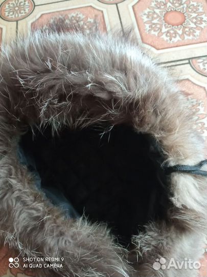 Шапка из чернобурки женская