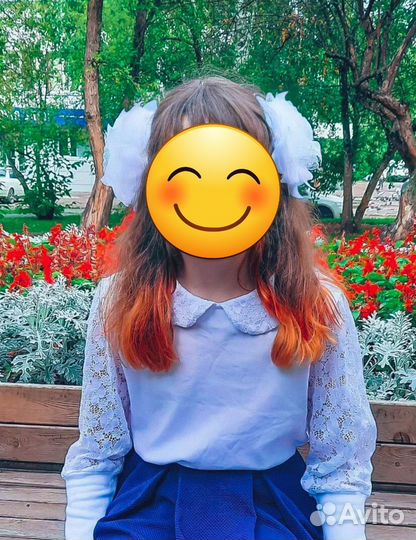 Банты для волос белые