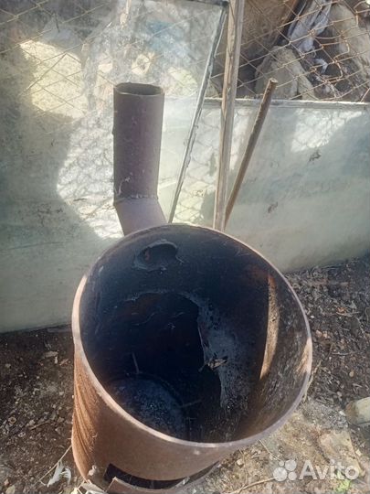 Печь буржуйка из газового баллона