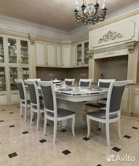 Обеденная группа стол и стулья премиум качества