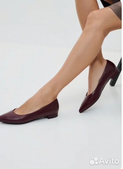 Балетки натуральная кожа 39