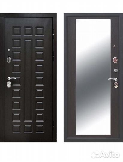 Входная дверь 12 см Сенатор Зеркало Венге