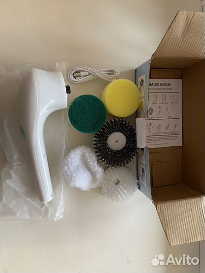 Электрощетка для уборки с насадками