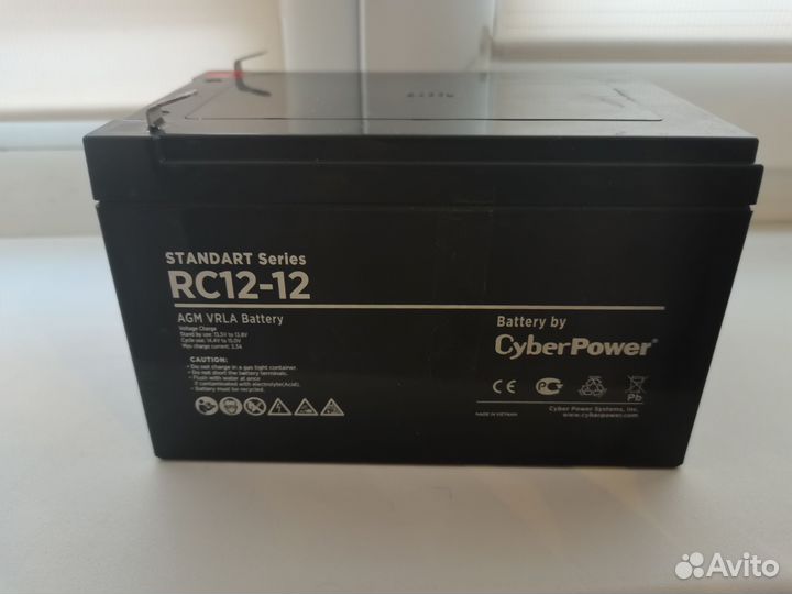 Аккумулятор Cyberpower RC12-12 (12V/12Ah)