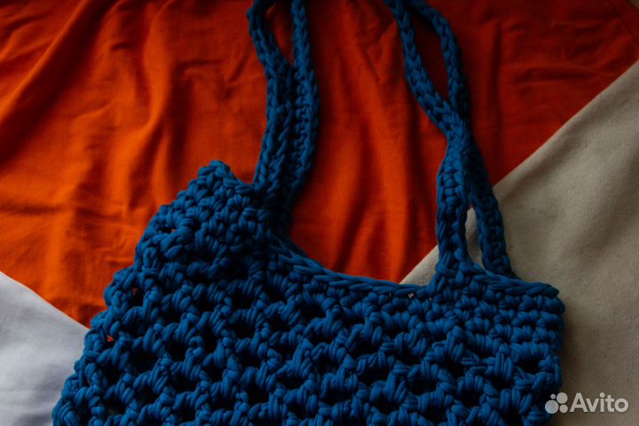 Вязаная авоська ручной работы