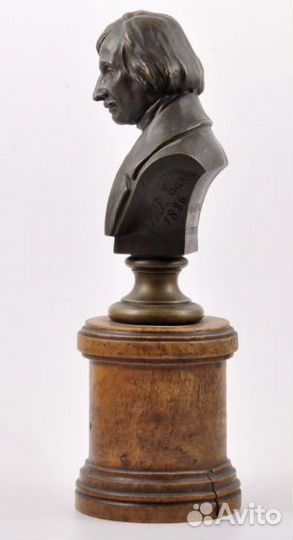Бюст Гоголя Н.В., фабрика К.Ф.Верфель
