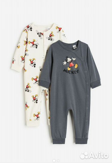 Слип пижама для мальчика микки h&m 68, 80