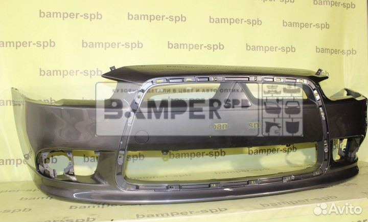 Бампер передний Mitsubishi Lancer X рестайл A39