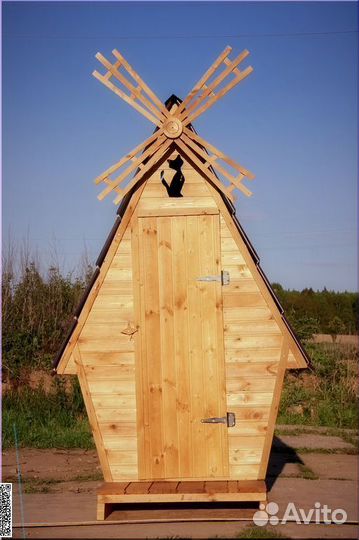 Дачный туалет с установкой SUN341