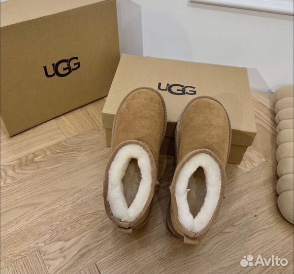 Угг Жен Ugg Classic Ultra Mini Platform Chestnut