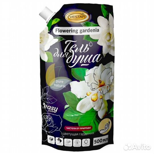 Гель для душа vestar Цветущая гардения 500мл дой-п