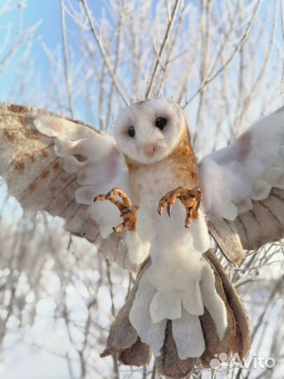 Сова сипуха валяная