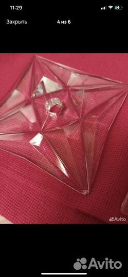 Хрустальная люстра СССР искра