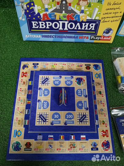 Игра настольная Детская Европолия экономическая