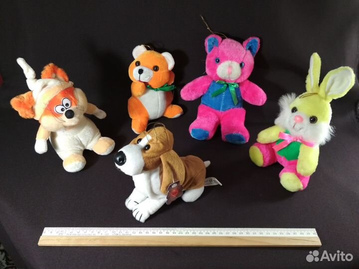 Мягкие игрушки зверюшки небольшие