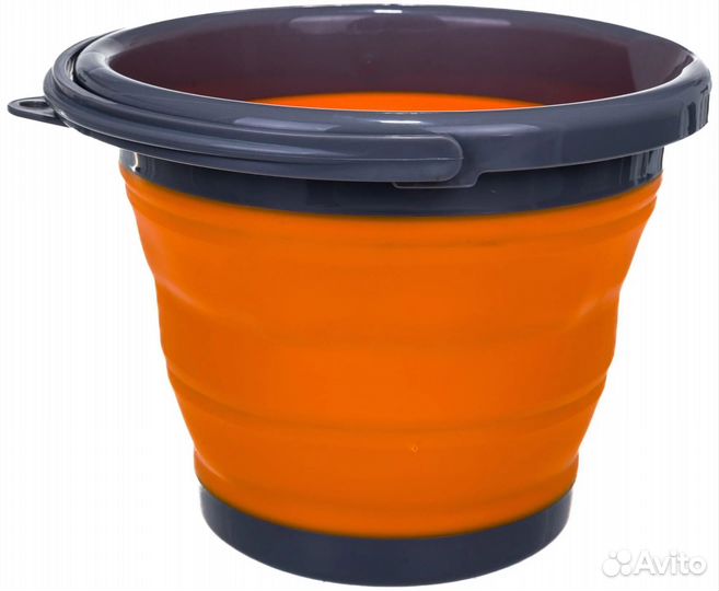 Складное силиконовое ведро