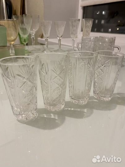 Хрусталь СССР стопки, бокалы, рюмки