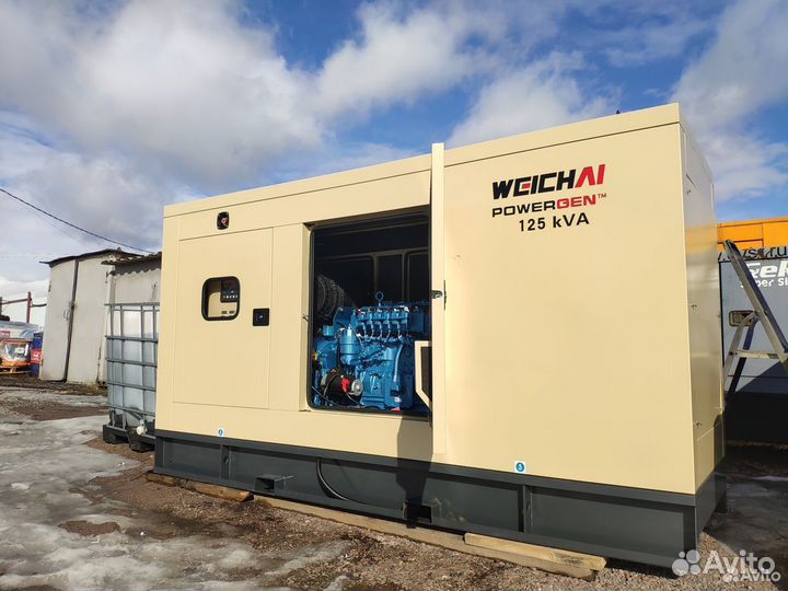 Газопоршневая установка Weichai 200 кВт в кожухе