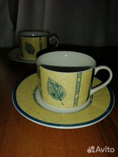 Чашка с блюдцем (2 шт.) новые