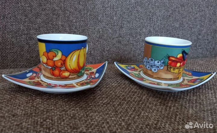 Набор кофейный новый на 6 персон (12 предметов)