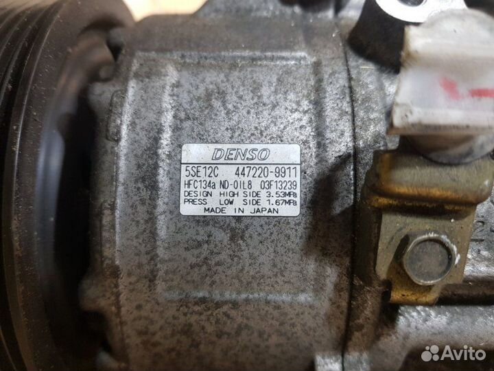 Компрессор кондиционера Toyota Wish ZNE10G 1zzfe