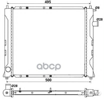 NRF 58107A радиатор системы охлаждения без AC