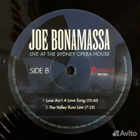 Виниловая пластинка Joe Bonamassa — live AT THE si