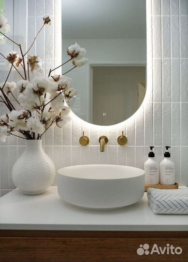 Зеркало с подсветкой капсула Arya