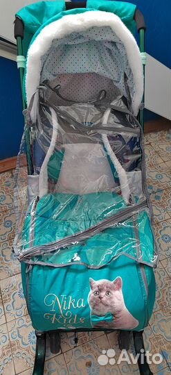 Детские санки коляска