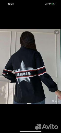 Рубашка женская плотная ткань