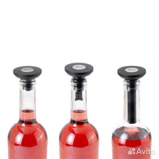 Вакуумная пробка для вина AdHoc, черная